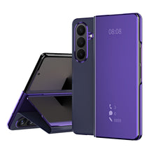 Load image into Gallery viewer, Smart Mirror Clear View Flip Case Luxury Magnetic Leather Kickstand Shockproof Cover For Galaxy Z Fold 7/6/5/4/3
