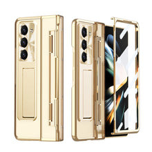 Load image into Gallery viewer, Armor Electroplated Anti-fall Protective Phone Case For Samsung Galaxy Z Fold3/4/5 With Back Screen Glass - Mycasety Mycasety
