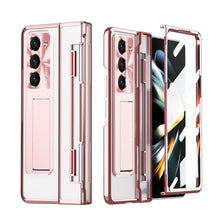 Load image into Gallery viewer, Armor Electroplated Anti-fall Protective Phone Case For Samsung Galaxy Z Fold3/4/5 With Back Screen Glass - Mycasety Mycasety
