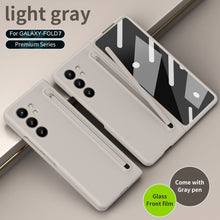 Load image into Gallery viewer, Anti-fall Protective Phone Case With Pen Tray Shell and Film For Galaxy Z Fold 7/6/5/4/3
