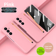 Load image into Gallery viewer, Anti-fall Protective Phone Case With Pen Tray Shell and Film For Galaxy Z Fold 7/6/5/4/3
