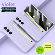 Load image into Gallery viewer, Anti-fall Protective Phone Case With Pen Tray Shell and Film For Galaxy Z Fold 7/6/5/4/3
