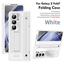 Load image into Gallery viewer, Armor Electroplated Anti-fall Protective Phone Case With Pen Tray Shell and Film For Galaxy Z Fold 7/6/5/4
