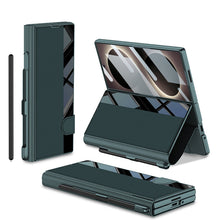 Load image into Gallery viewer, Galaxy Z Fold8 Wide Ultra Luxurious Leather Folio Case with Built-In Tempered Glass &amp; Pen Holder
