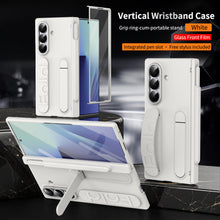 Load image into Gallery viewer, Hinge Pen Box Shockproof Phone Case With Screen Protector &amp; Wristband Holder For Galaxy Z Fold 7/6/5/4/3
