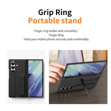 Load image into Gallery viewer, Hinge Pen Box Shockproof Phone Case With Screen Protector &amp; Wristband Holder For Galaxy Z Fold 7/6/5/4/3
