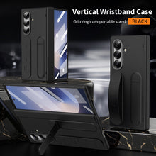 Load image into Gallery viewer, Wristband Holder Hinge Shockproof Phone Case With Screen Protector For Galaxy Z Fold 7/6/5/4/3
