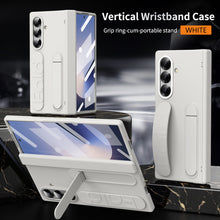 Load image into Gallery viewer, Wristband Holder Hinge Shockproof Phone Case With Screen Protector For Galaxy Z Fold 7/6/5/4/3

