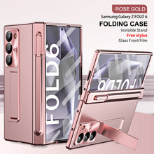Load image into Gallery viewer, Hinge Pen Box Shockproof Phone Case With Glass Front Film &amp; Stylus For Galaxy Z Fold6
