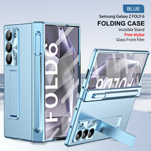 Load image into Gallery viewer, Hinge Pen Box Shockproof Phone Case With Glass Front Film &amp; Stylus For Galaxy Z Fold6
