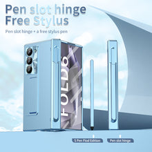 Load image into Gallery viewer, Hinge Pen Box Shockproof Phone Case With Glass Front Film &amp; Stylus For Galaxy Z Fold6
