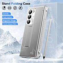 Load image into Gallery viewer, Hinge Pen Box Shockproof Phone Case With Glass Front Film &amp; Stylus For Galaxy Z Fold6
