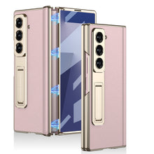 Load image into Gallery viewer, Magnetic Hinge Hidden Bracket All-included Leather Case With Back Screen Protector For Galaxy Z Fold 7/6/5
