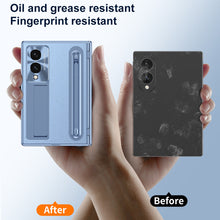 Load image into Gallery viewer, Golden Electroplated Leather Phone Case With Built-in Tempered Glass &amp; Stylus For Galaxy Z Fold8 Wide Ultra
