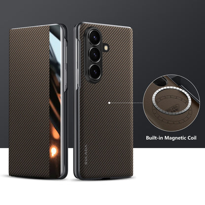 Luxurious Leather Cover With Magnetic Coil & Card Holder For Galaxy Z Fold 8/7/6/5/4