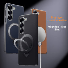 Load image into Gallery viewer, Luxurious Leather Phone Case With Magnetic Bracket For Galaxy Z Fold 7/6/5
