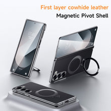 Load image into Gallery viewer, Luxurious Leather Phone Case With Magnetic Bracket For Galaxy Z Fold 7/6/5
