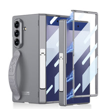 Load image into Gallery viewer, Magnetic Hinge Hidden Bracket All-included Phone Case With Wristband For Galaxy Z Fold 7
