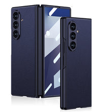 Load image into Gallery viewer, Leather Protective Phone Case With Back Screen Glass For Galaxy Z Fold7
