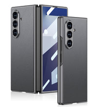 Load image into Gallery viewer, Leather Protective Phone Case With Back Screen Glass For Galaxy Z Fold7

