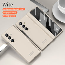 Load image into Gallery viewer, Frosted Silicone Hinge Protective Phone Case With Pen Slot &amp; Stylus &amp; Glass Film For Galaxy Z Fold Series
