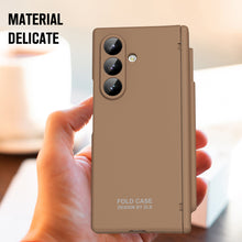 Load image into Gallery viewer, Frosted Silicone Hinge Protective Phone Case With Pen Slot &amp; Stylus &amp; Glass Film For Galaxy Z Fold Series
