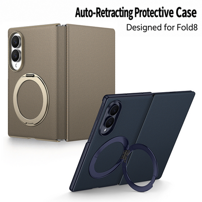 Galaxy Z Fold8 | Magnetic Flip Phone Case with Expandable Cover & Built-in Magnetic Ring Holder | 🔥 Limited-Time 50% OFF 🏷️🎉🥳