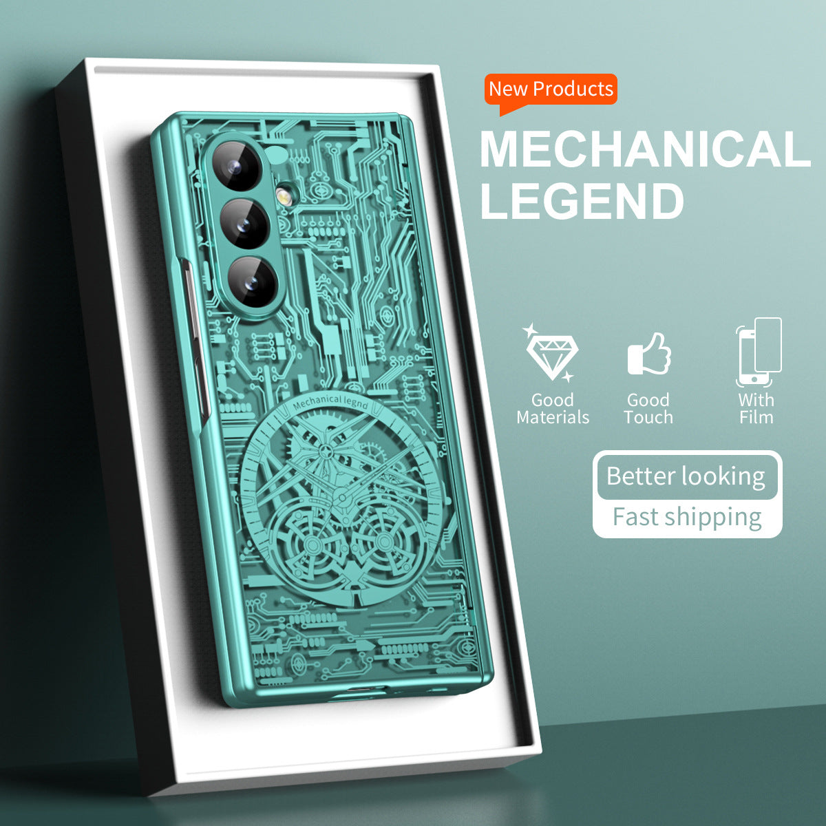 Cyberpunk Style Shockproof Phone Case For Galaxy Z Fold 8/7/6/5/4/3