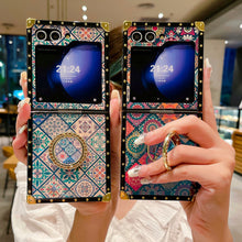 Load image into Gallery viewer, Retro Boho Style Ring Case With Lanyard for Galaxy Z Flip 6/5/4/3
