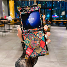 Load image into Gallery viewer, Retro Boho Style Ring Case With Lanyard for Galaxy Z Flip 6/5/4/3
