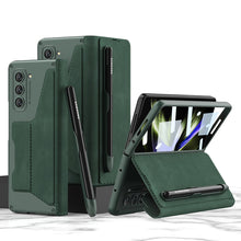 Load image into Gallery viewer, Luxurious Suede Cover Shockproof Phone Case With Screen Protector and Pen Slot For Galaxy Z Fold 6/5/4/3
