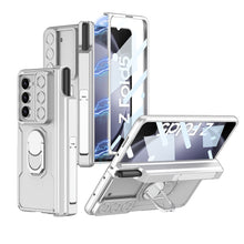 Load image into Gallery viewer, Magnetic Folding Armor Lens Protective Case With Back Screen Protector For Samsung Galaxy Z Fold3 Fold4 Fold5 - Mycasety Mycasety
