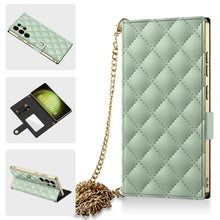 Load image into Gallery viewer, Electroplated Leather Shockproof Cover With Bracelet For Galaxy S25 S24 S23 Ultra
