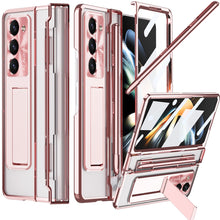 Load image into Gallery viewer, Armor Electroplated Anti-fall Protective Phone Case For Samsung Galaxy Z Fold3/4/5 With Back Screen Glass - Mycasety Mycasety
