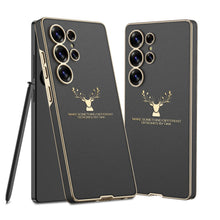 Load image into Gallery viewer, Deer Pattern Leather Shockproof Phone Cover For Galaxy S25 Ultra
