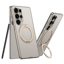 Load image into Gallery viewer, Electroplated Leather Shockproof Phone Case For Galaxy S25 S24 S23 Ultra
