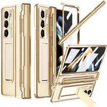 Load image into Gallery viewer, Armor Electroplated Anti-fall Protective Phone Case For Samsung Galaxy Z Fold3/4/5 With Back Screen Glass - Mycasety Mycasety
