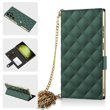 Load image into Gallery viewer, Electroplated Leather Shockproof Cover With Bracelet For Galaxy S25 S24 S23 Ultra
