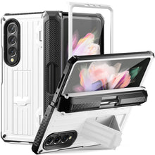 Load image into Gallery viewer, Mecha All-Inclusive Sturdy Invisible Bracket Pen Box Phone Case For Samsung Galaxy Z Fold5 Fold4 Fold3 With Back Screen Protector - Mycasety Mycasety

