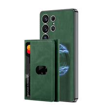 Load image into Gallery viewer, Leather Shockproof Phone Case With Magnetic Card Holder For Galaxy S25 S24 S23 Ultra
