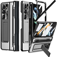 Load image into Gallery viewer, Armor Electroplated Anti-fall Protective Phone Case For Samsung Galaxy Z Fold3/4/5 With Back Screen Glass - Mycasety Mycasety
