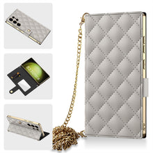 Load image into Gallery viewer, Electroplated Leather Shockproof Cover With Bracelet For Galaxy S25 S24 S23 Ultra
