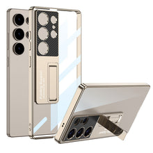 Load image into Gallery viewer, Electroplated Phone Case With Invisible Bracket For Galaxy S25 S24 S23 S22 Ultra
