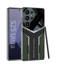 Load image into Gallery viewer, Electroplated Leather Anti-fall Protective Phone Case For Galaxy S25 S24 S23 Ultra
