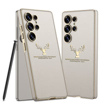Load image into Gallery viewer, Deer Pattern Leather Shockproof Phone Cover For Galaxy S25 Ultra
