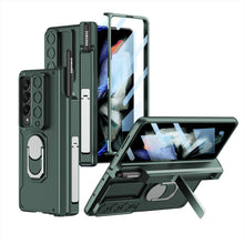Load image into Gallery viewer, Magnetic Folding Armor Lens Protective Case With Back Screen Protector For Samsung Galaxy Z Fold3 Fold4 Fold5 - Mycasety Mycasety
