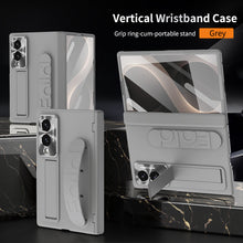 Load image into Gallery viewer, Armor Hinge Protective Phone Case Built-In Tempered Glass, Hidden Kickstand &amp; Wrist Strap For Galaxy Z Fold8 Wide Ultra
