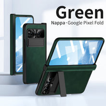 Load image into Gallery viewer, Plain leather Google Pixel Fold Case folding anti-fall hinge all-inclusive protective case - mycasety2023 Mycasety
