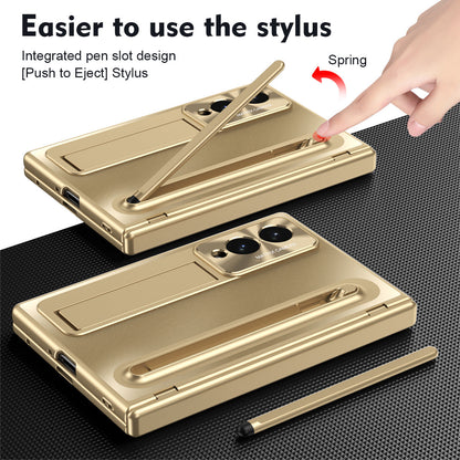Armor Electroplated Phone Case With Pen Tray & Stylus & Glass Film For Galaxy Z Fold8 Wide Ultra