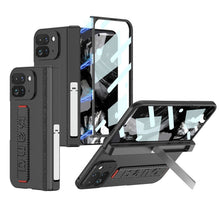 Load image into Gallery viewer, Magnetic Folding All-inclusive Leather Wristband Case With Tempered Film For Google Pixel 9 Pro Fold With Damped Folding Bracket
